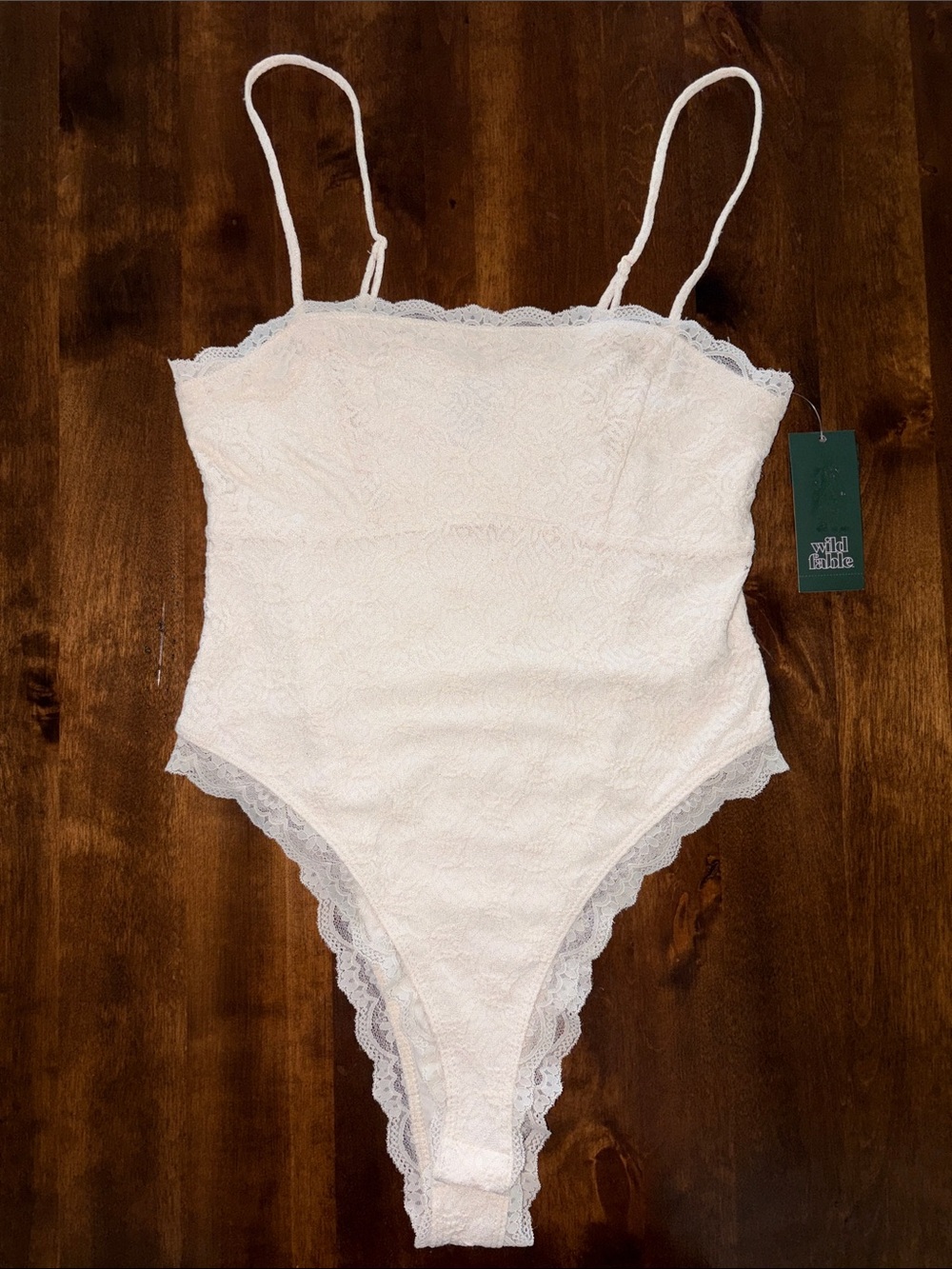 wild fable Ivory Lace-Trim Bodysuit NWT Women’s S and XXL